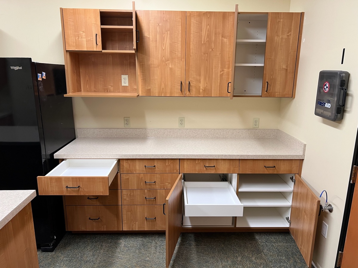 Commercial wood break room cabinetry — Boise, Idaho