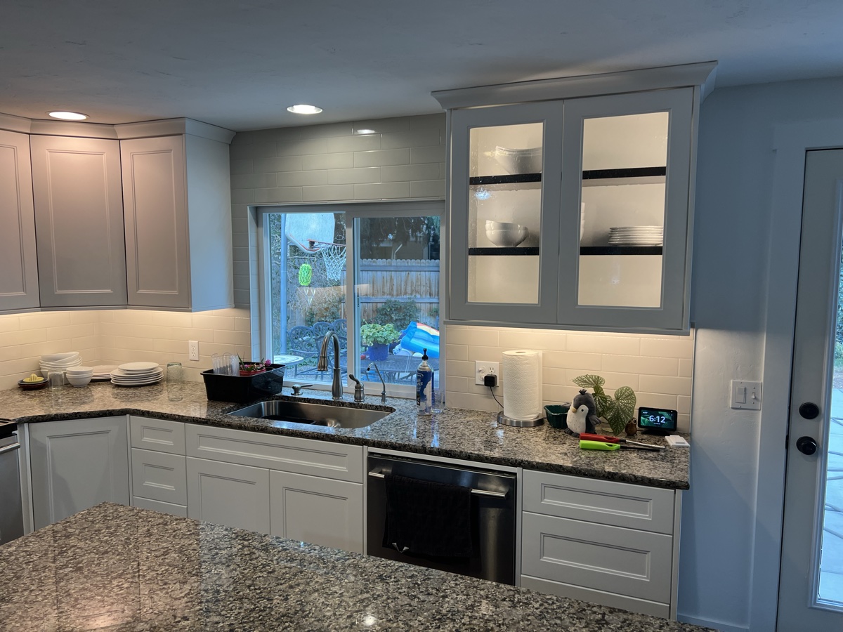 Painted shaker custom kitchen cabinetry in Boise, Idaho