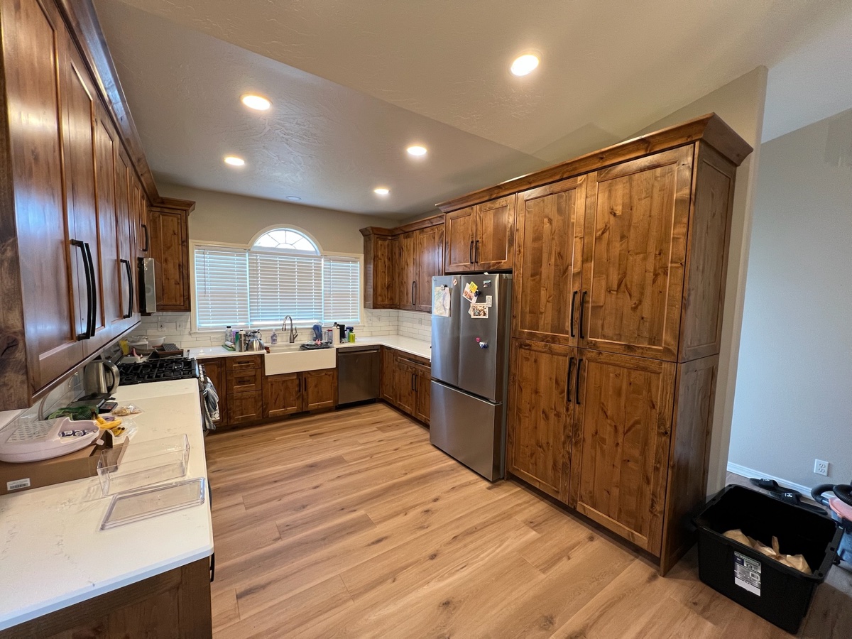 Stained custom kitchen cabinetry — Boise, Idaho