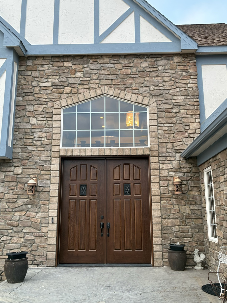 Custom wood double entry door — Boise, Idaho